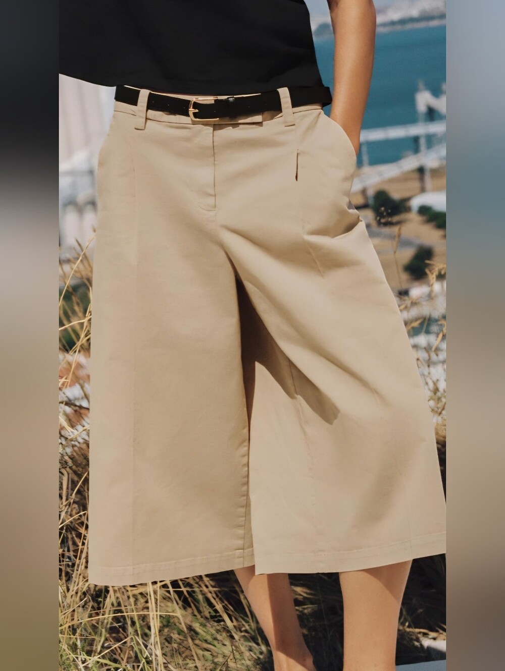 Zara XL Long Belted Shorts